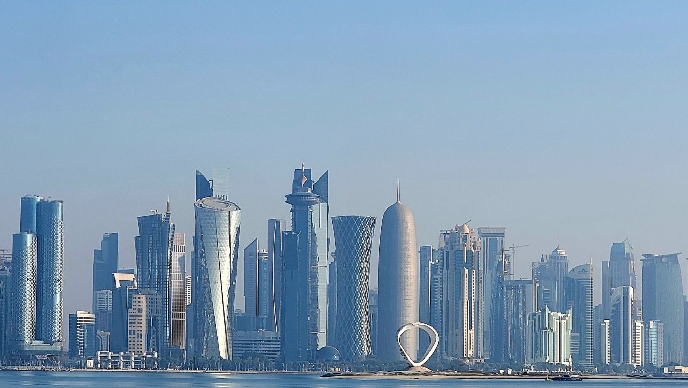Doha skyline from across the water
