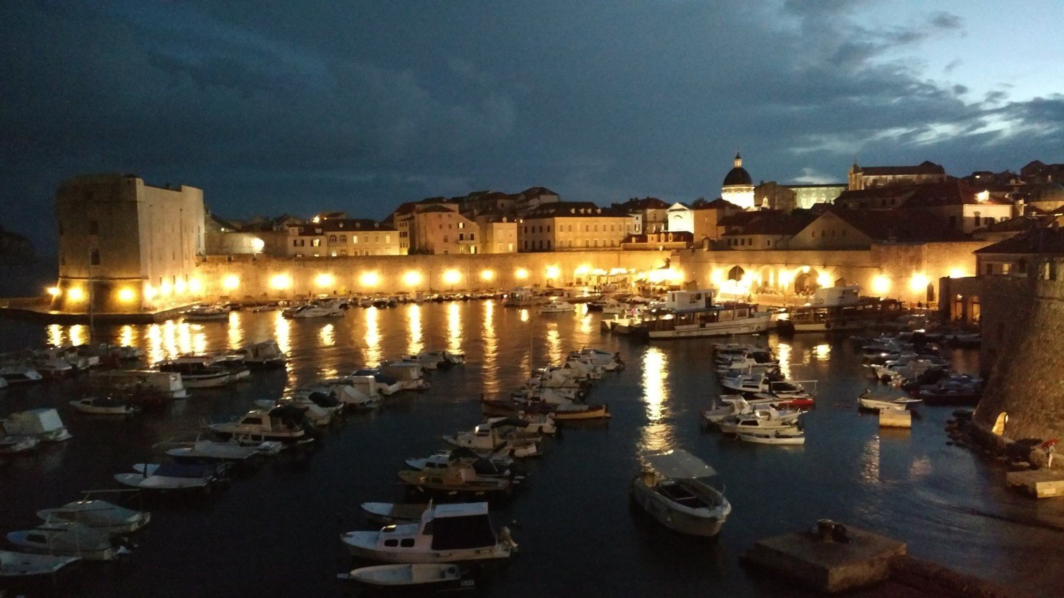 Church of St. Blaise in Dubrovnik at night