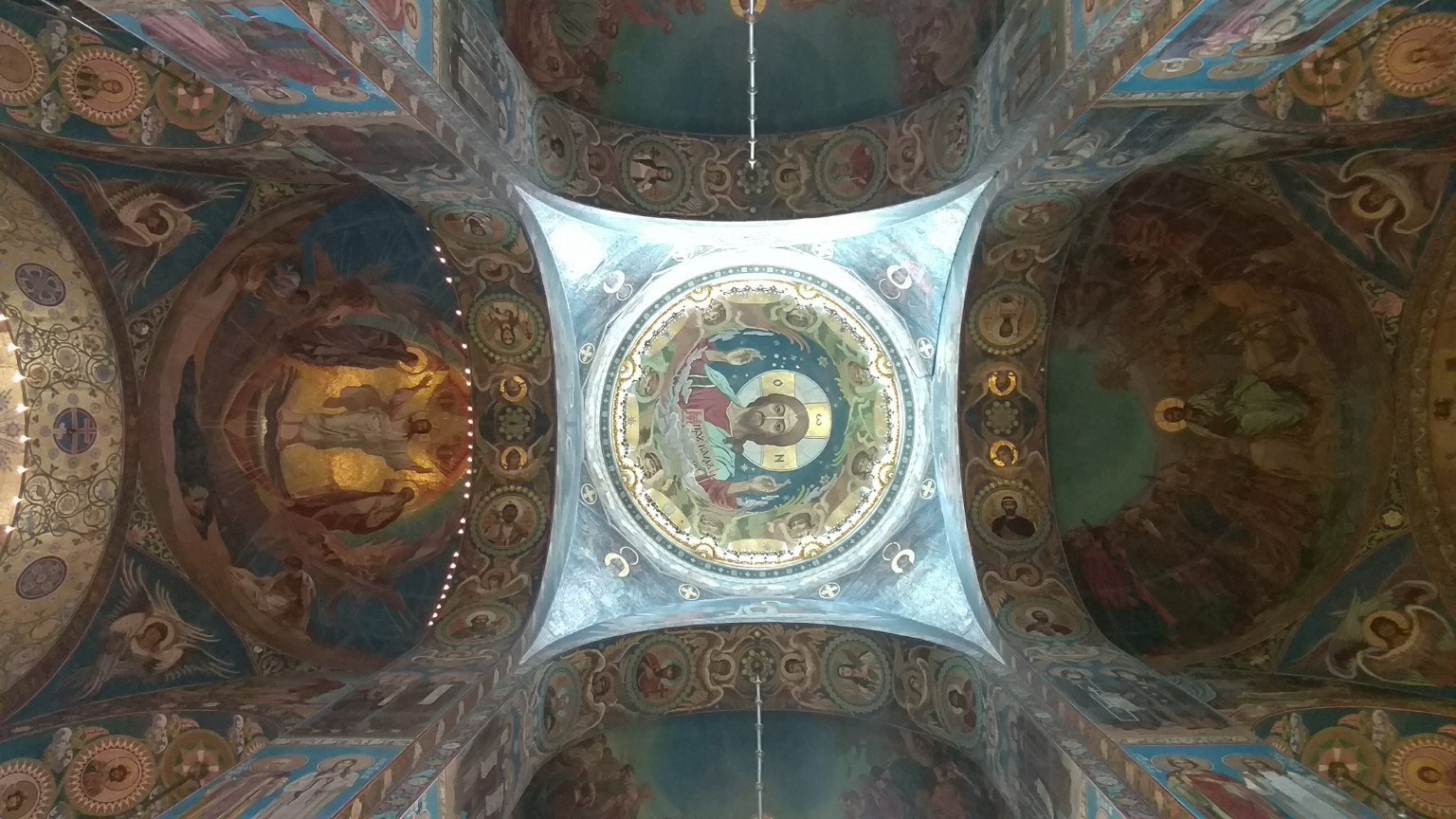 Mosaic-covered interior of the Church of the Savior on Spilled Blood