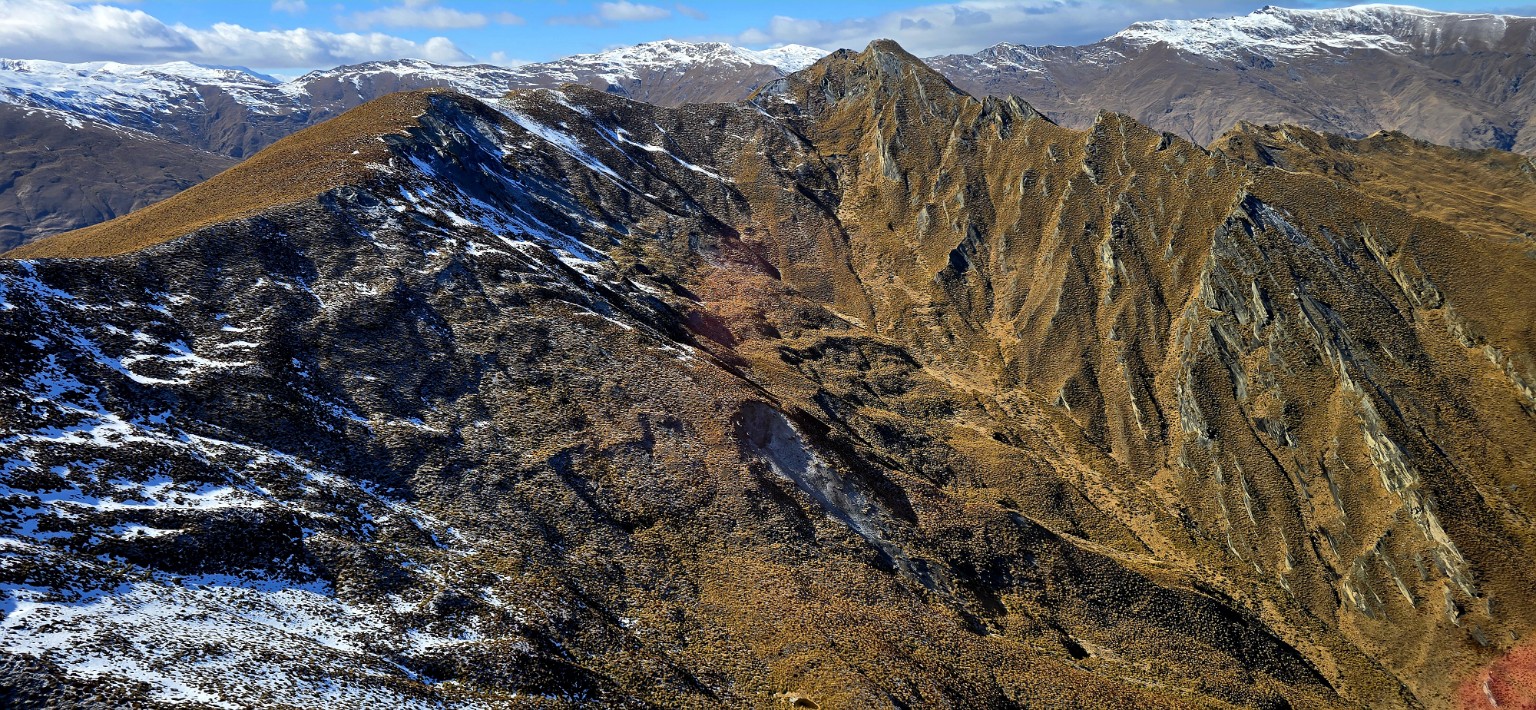 Rugged alpine ridge near Queenstown