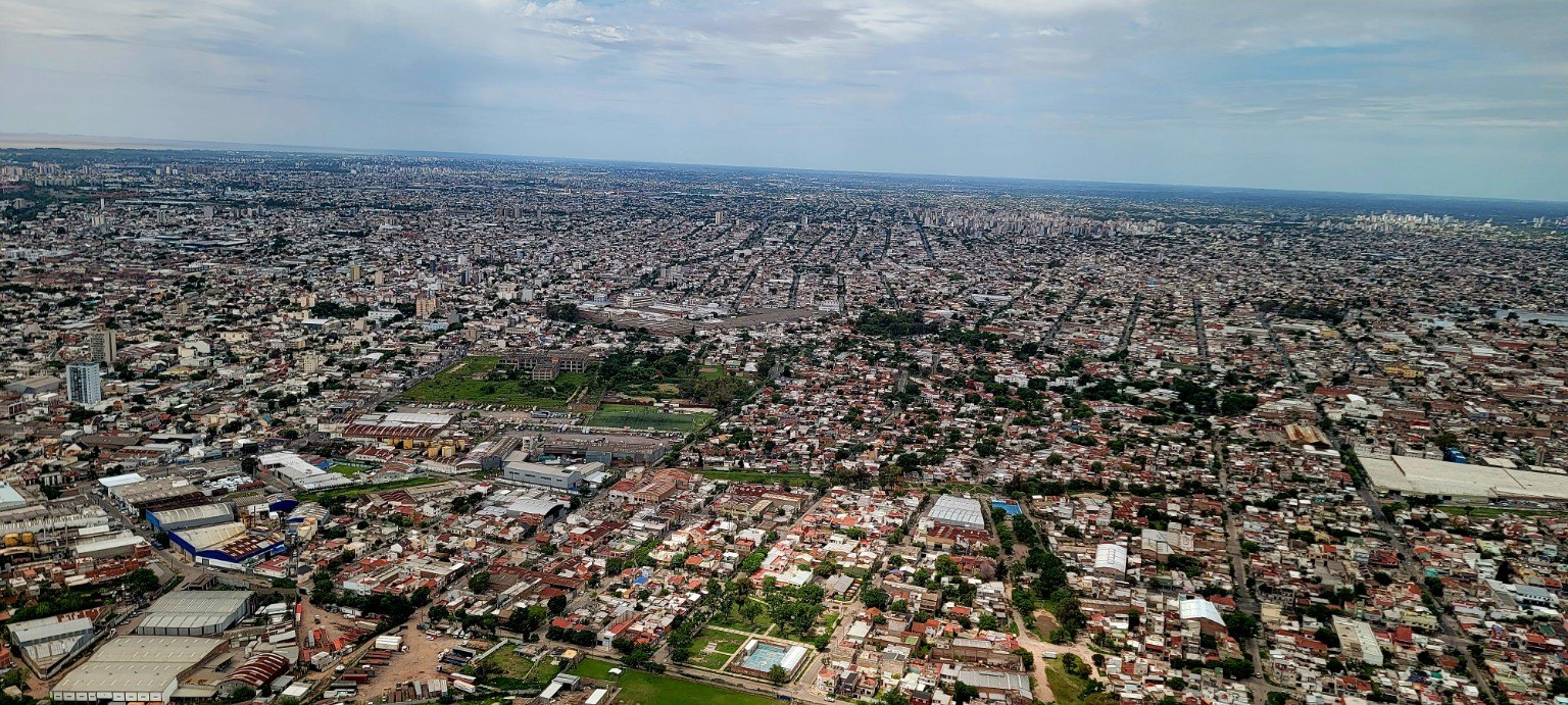 Buenos Aires city grid from the air