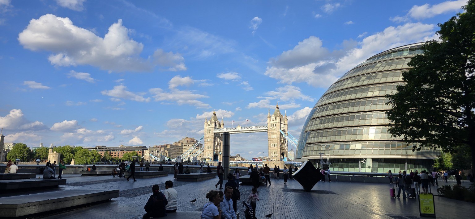 Tower Bridge and City Hall in London