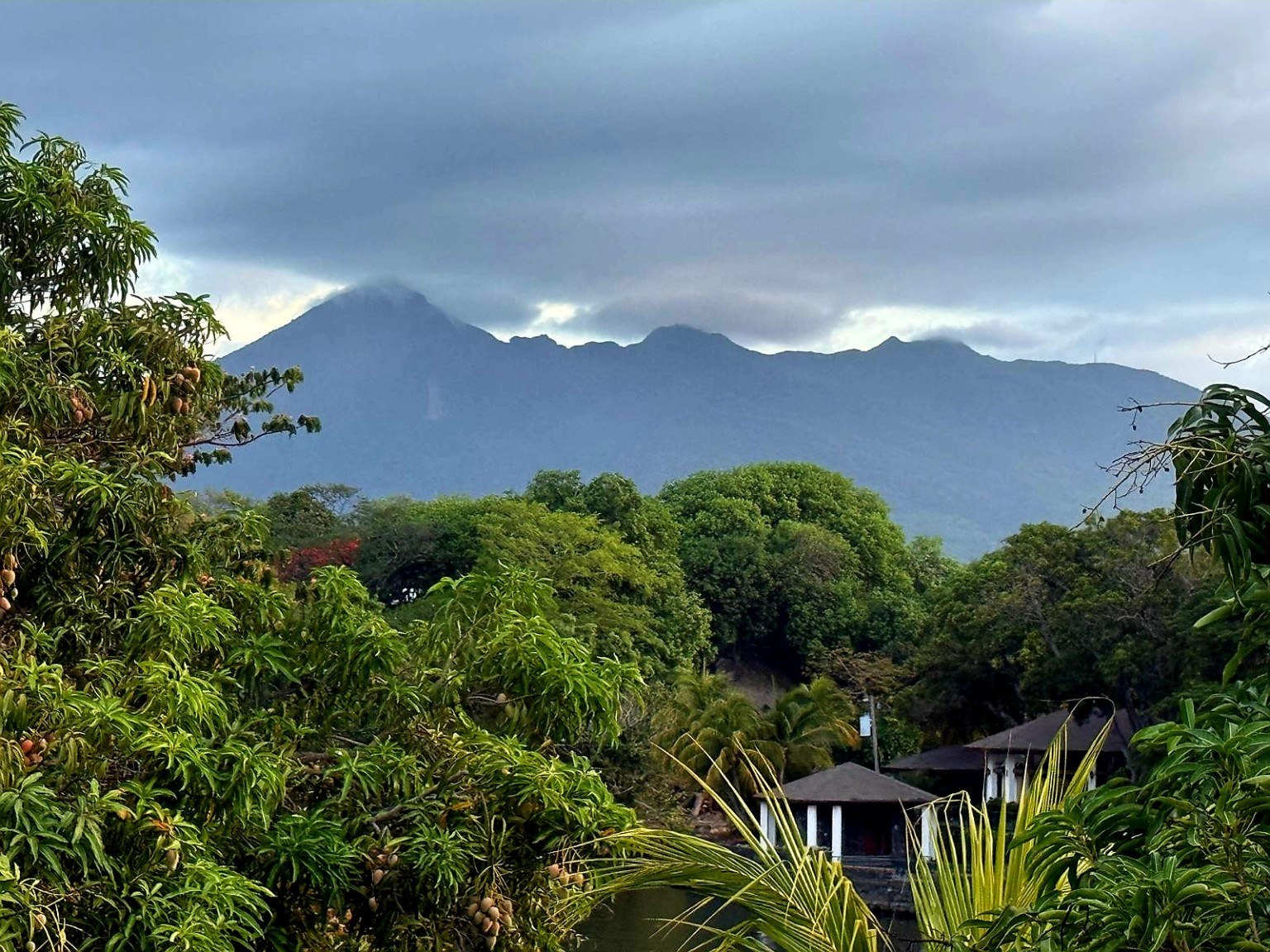 Volcano view across Nicaragua
