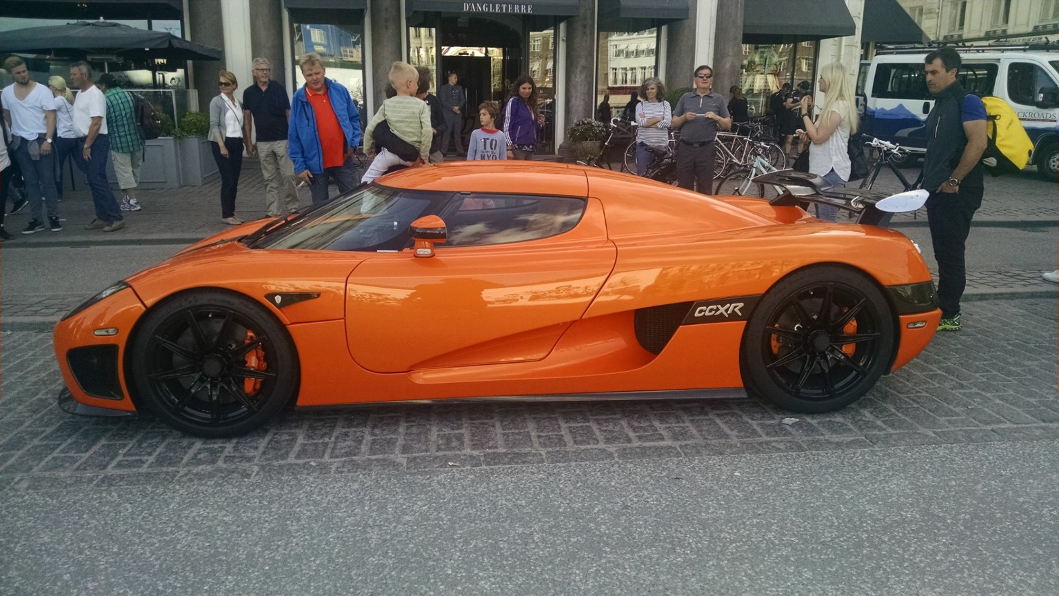 Koenigsegg parked on a Scandinavian street