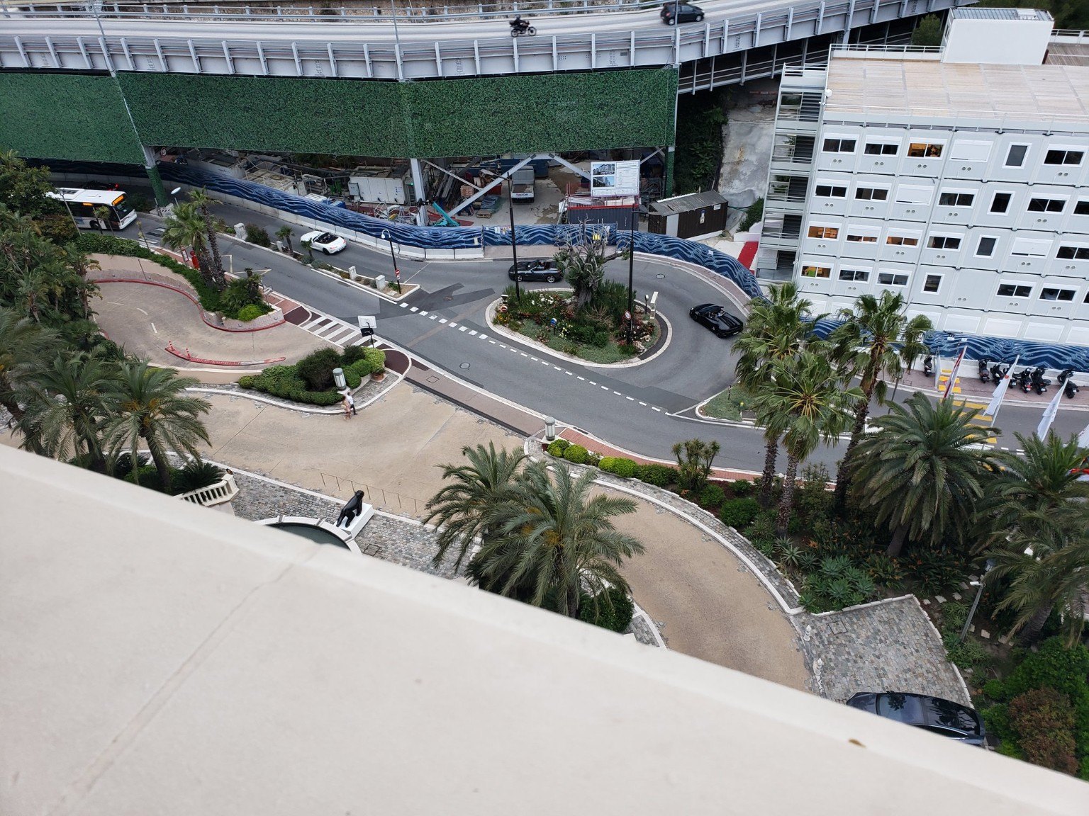 View down onto a Monaco hairpin