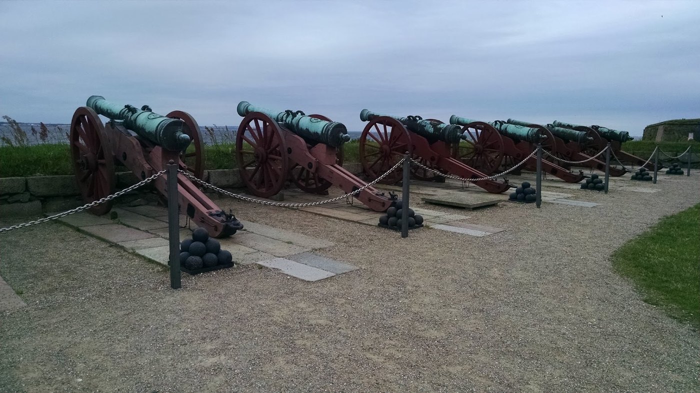 Cannons at Kronborg, a reminder that this was not just a pretty Renaissance backdrop