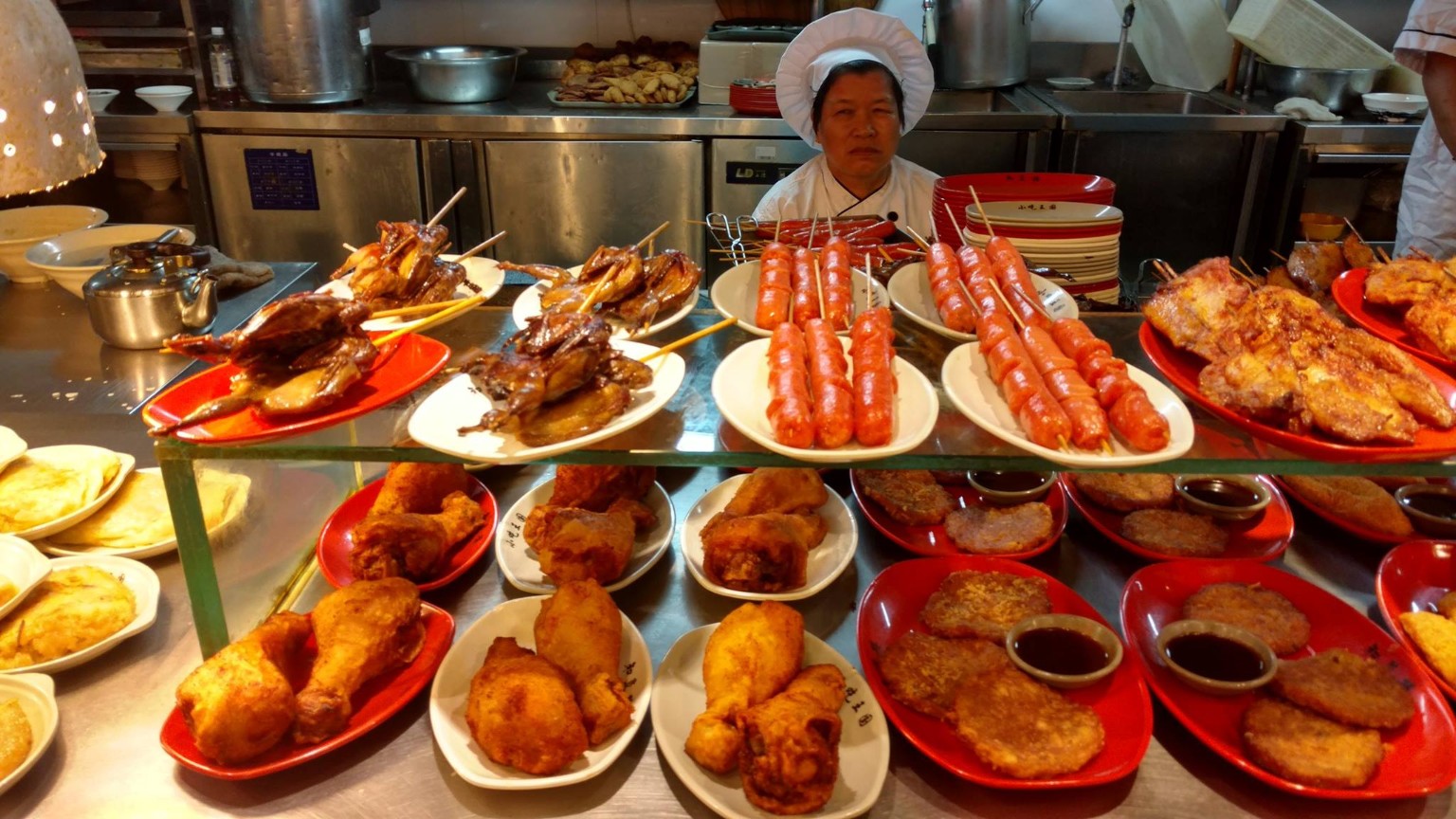 Savory local food on display