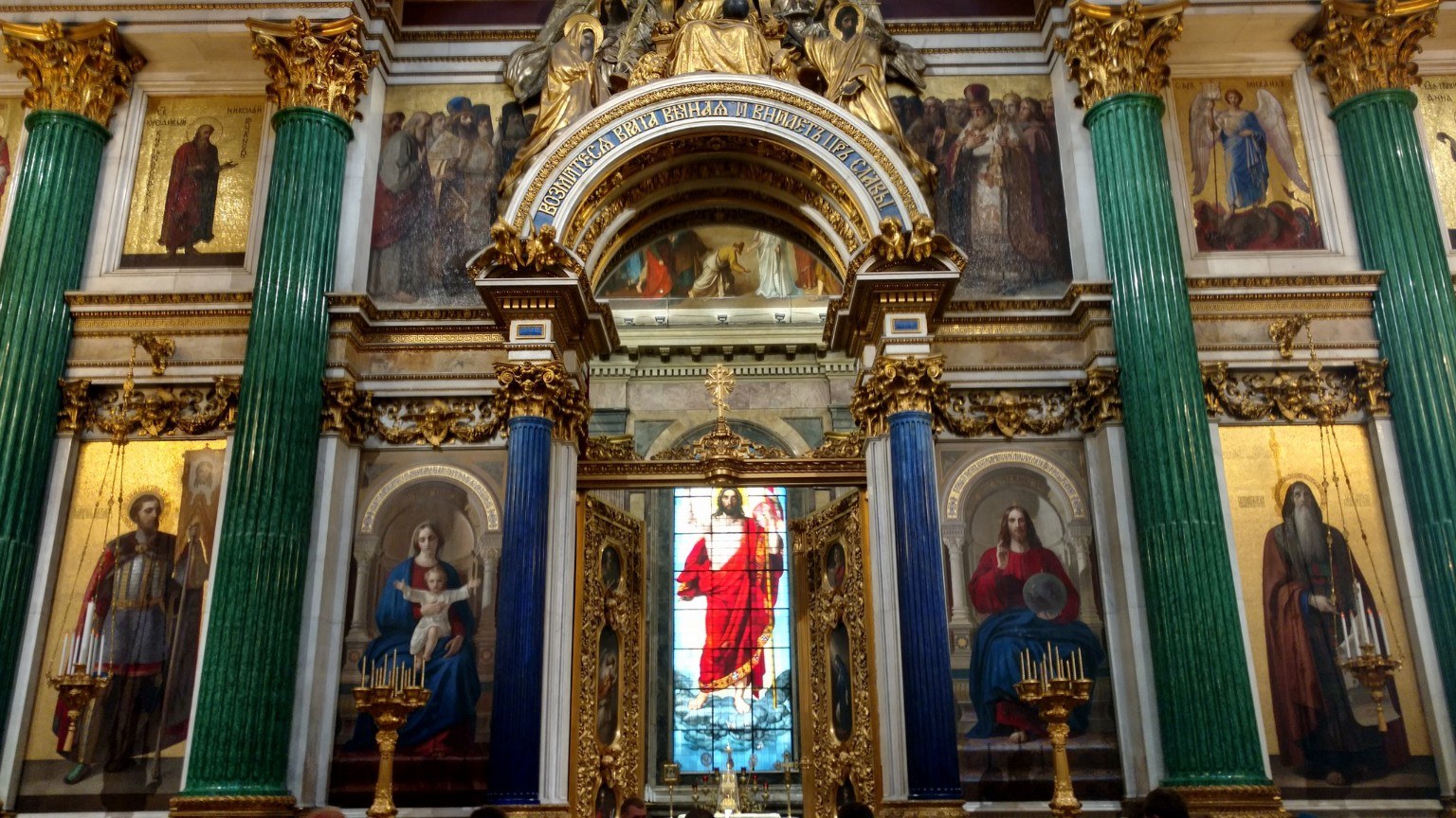 Iconostasis inside St. Isaac's Cathedral