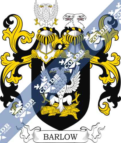 Barlow coat of arms associated with one historically prominent Lancashire line