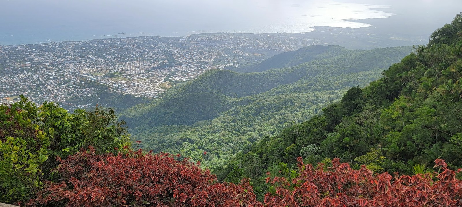 From Mount Isabel de Torres, Puerto Plata opens into one sweeping view of green hills, city blocks, harbor, and Atlantic water.