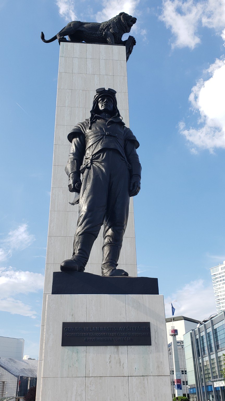 Monument to Milan Rastislav Stefanik, a Slovak national figure