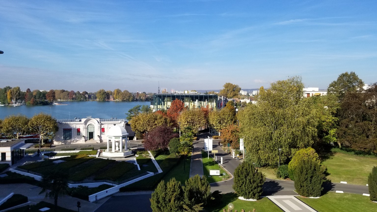 Lakefront stop beyond central Paris