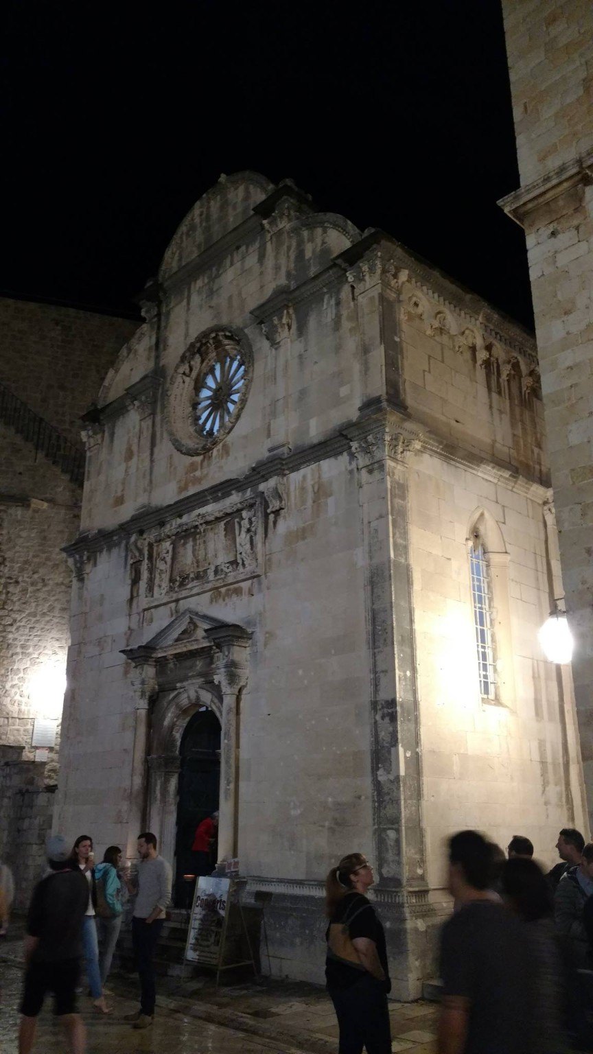 St. Saviour Church near the city gate in Dubrovnik