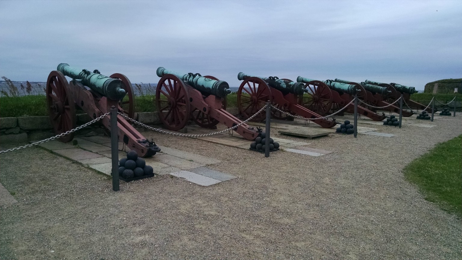 Old cannons along the Helsingborg fortifications