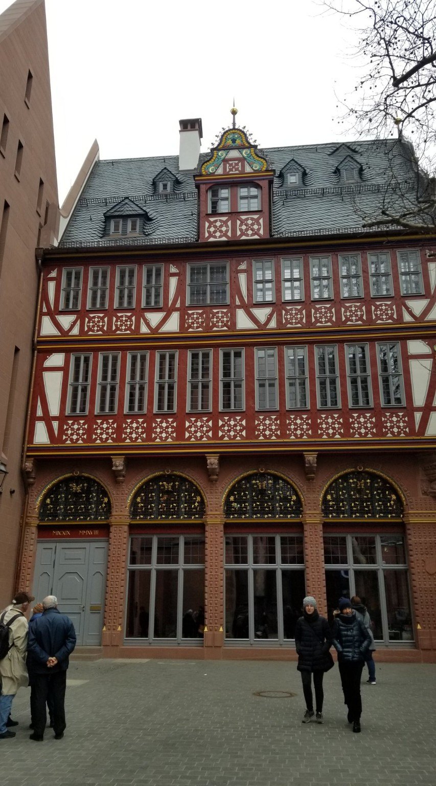 The Goethe House facade in Frankfurt