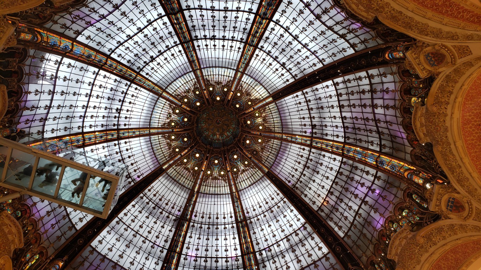 Galeries Lafayette stained-glass dome
