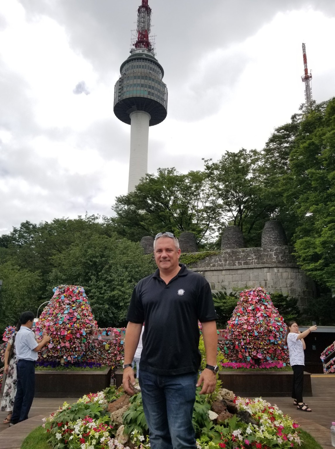 N Seoul Tower and love locks