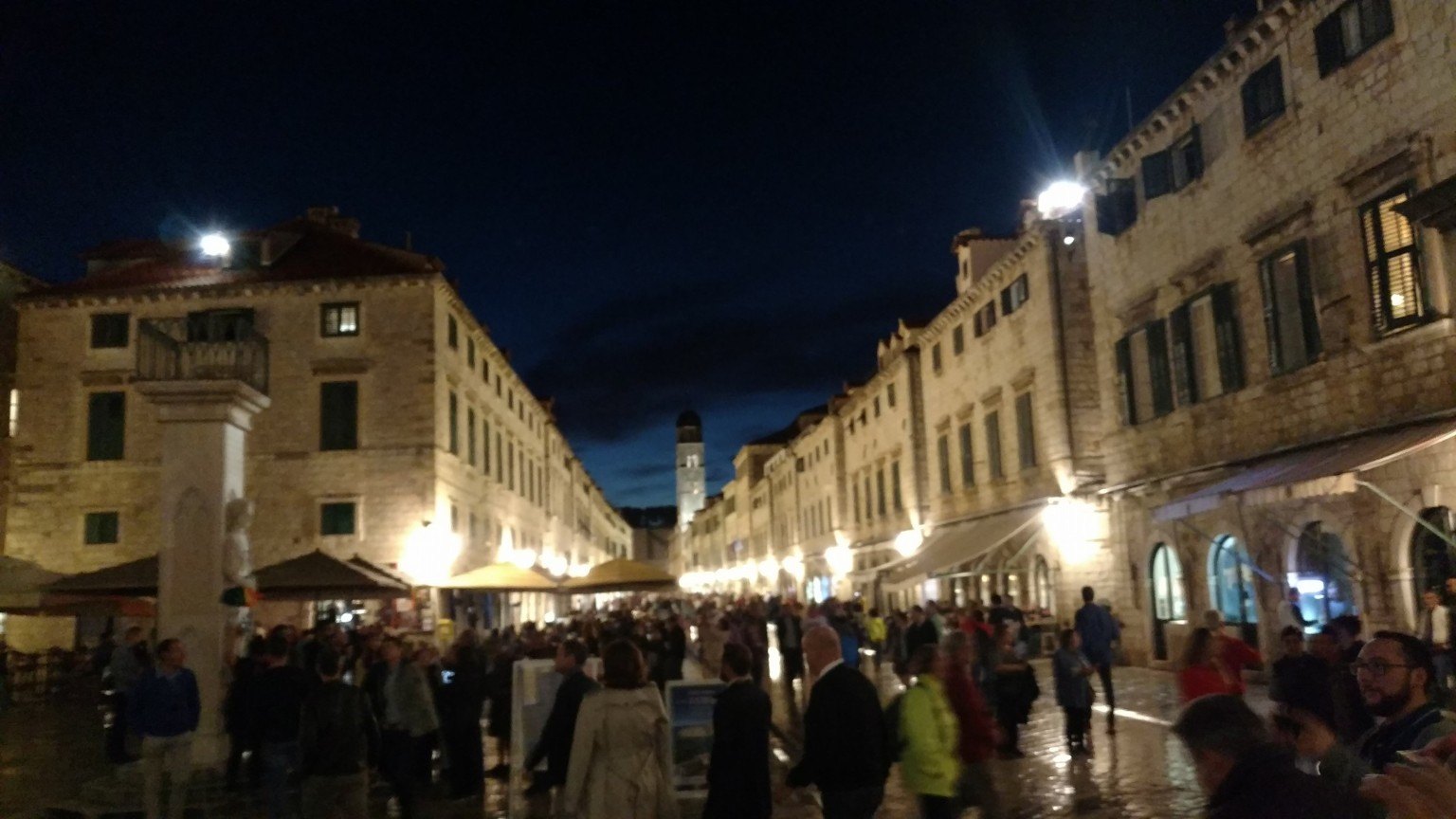 Dubrovnik approached from the water by boat