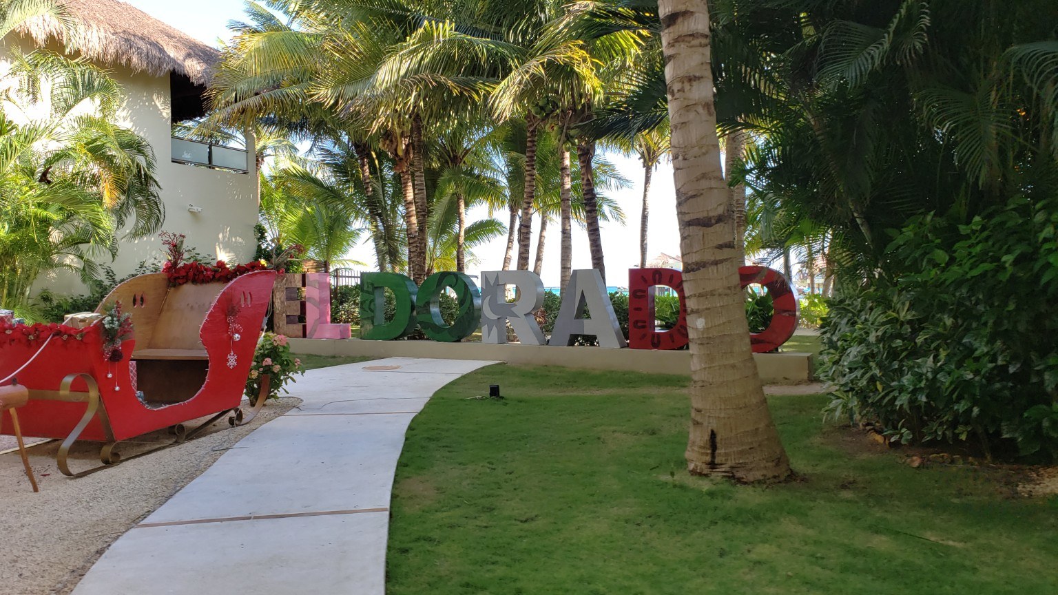 El Dorado Maroma resort sign