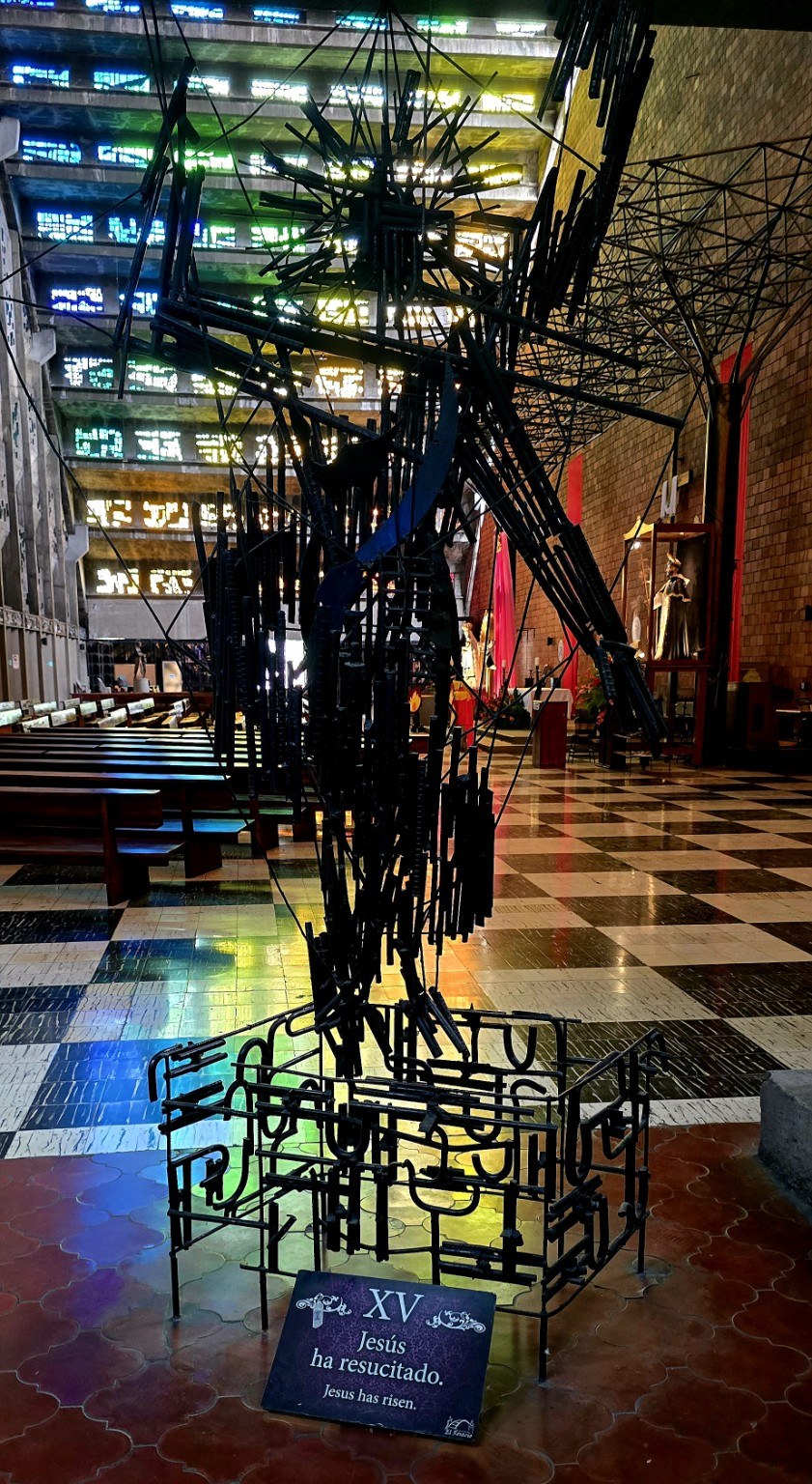 Resurrection station inside Iglesia El Rosario