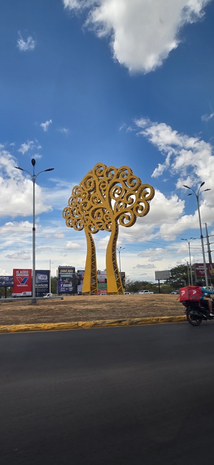 Yellow Tree of Life in Managua