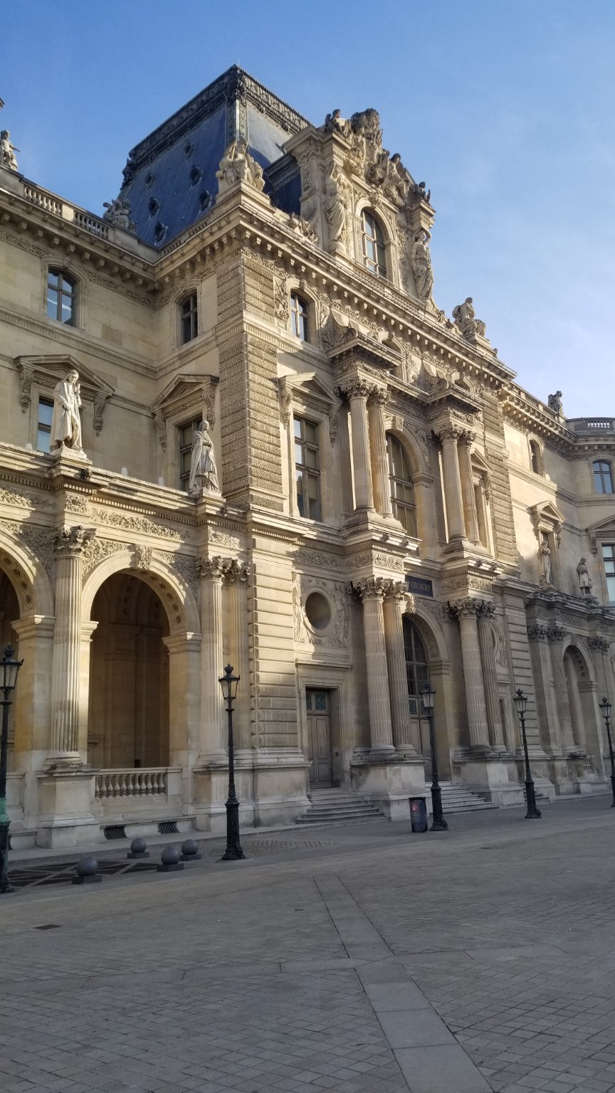 Louvre palace facade