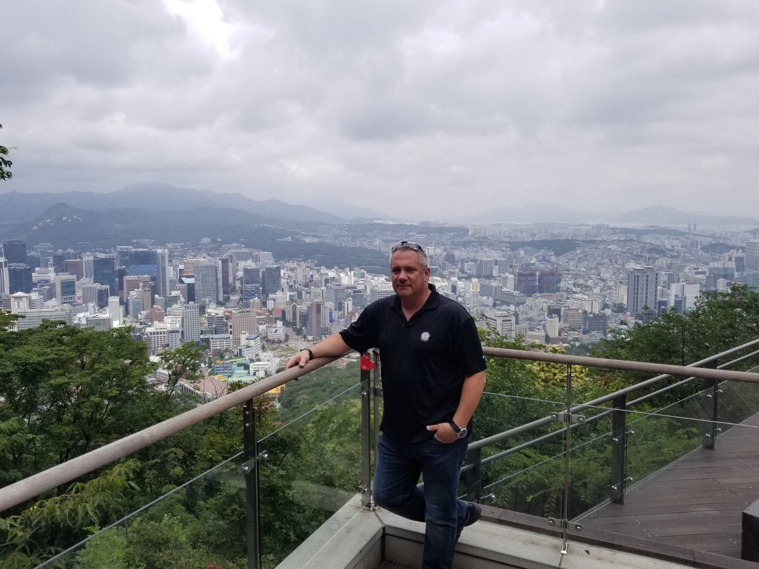 Namsan skyline view from N Seoul Tower
