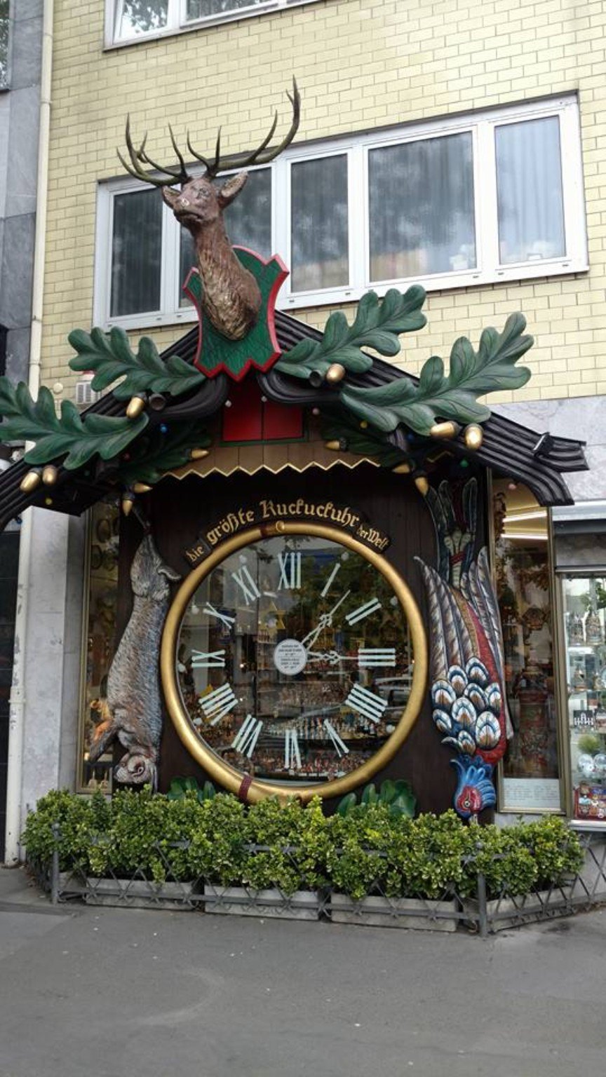 Wiesbaden's giant cuckoo clock, once billed as the largest in the world