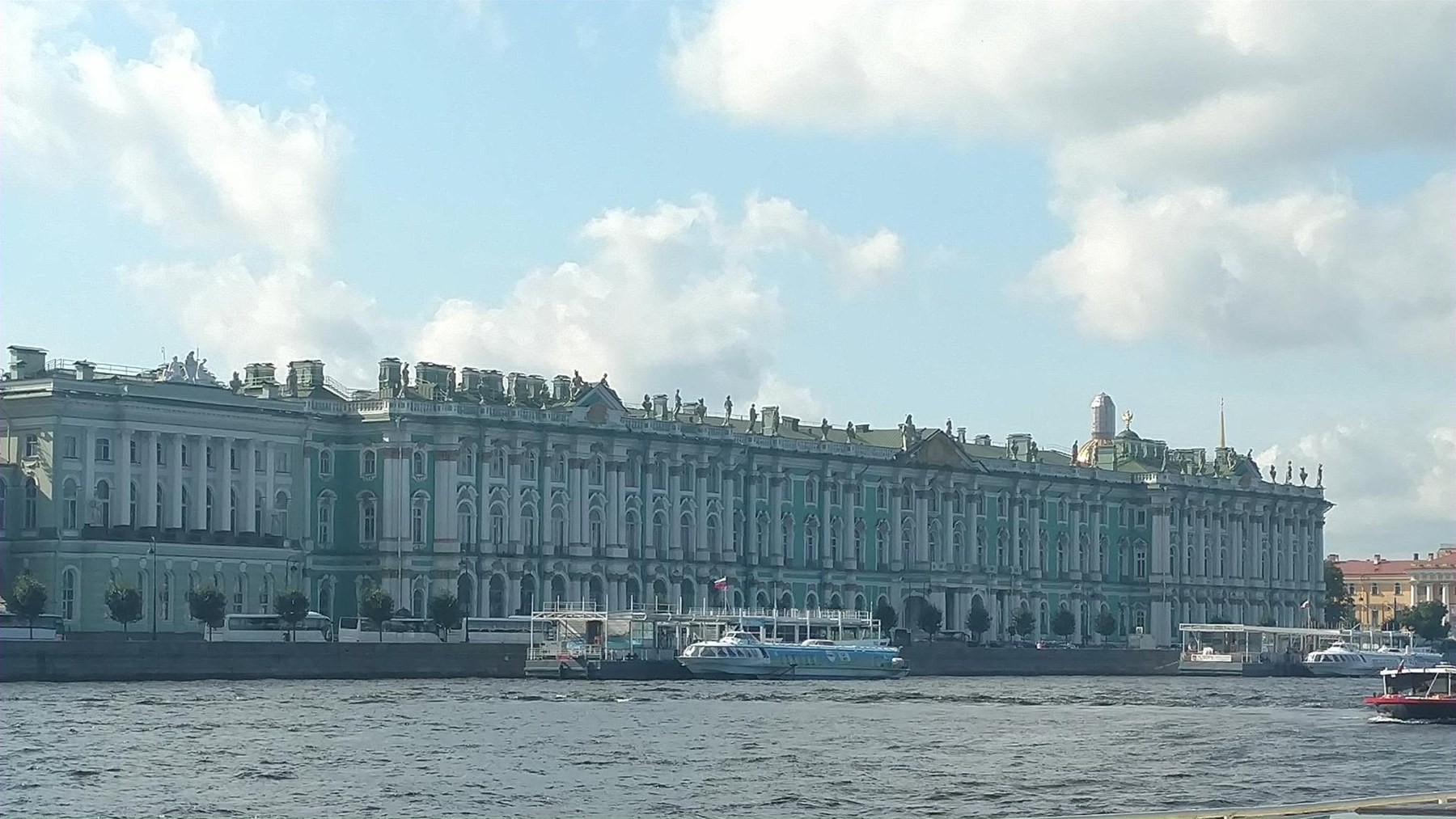 Winter Palace seen from the Neva River