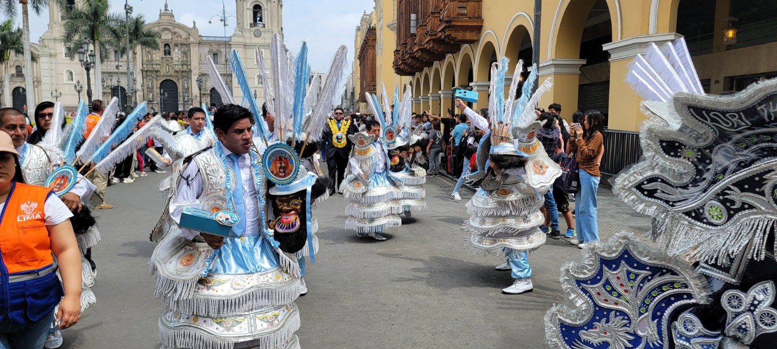 Street parade in Lima