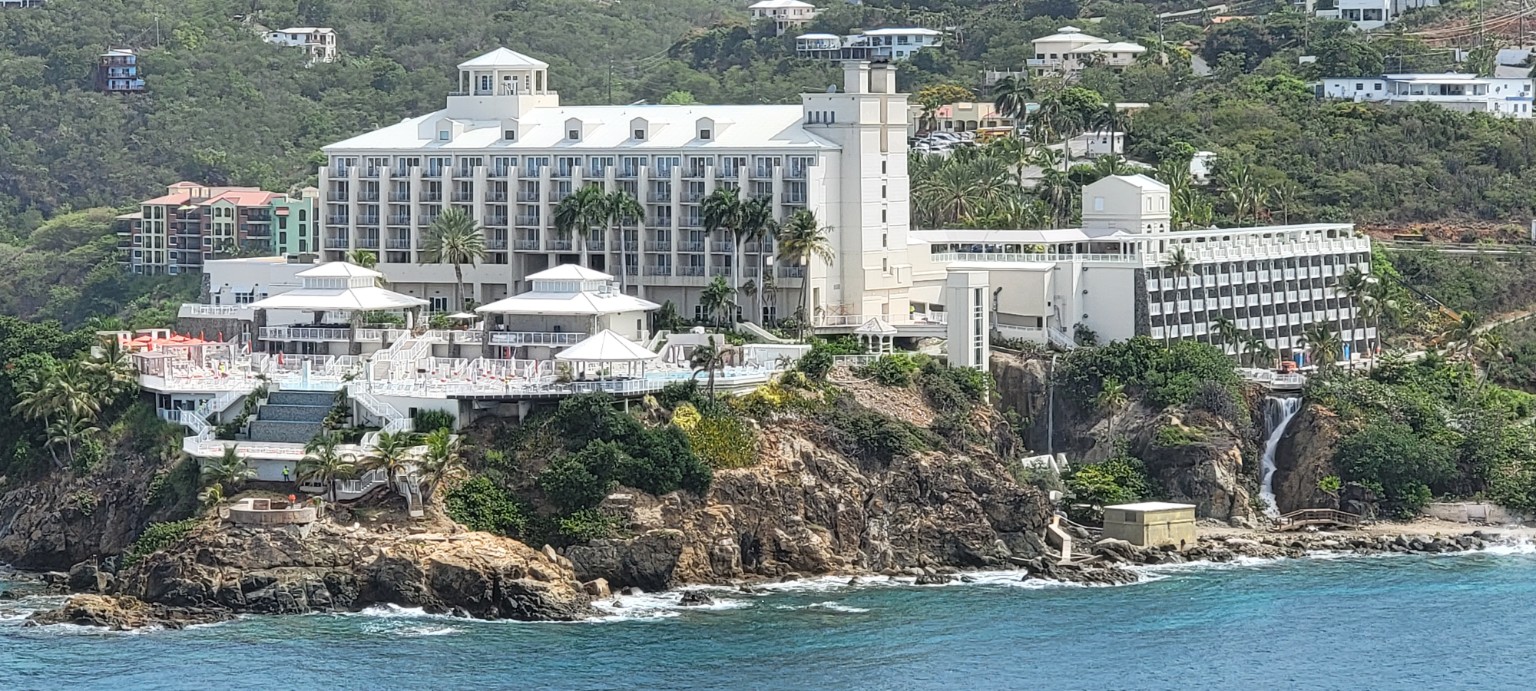 Cliffside resort along the St. Kitts coast