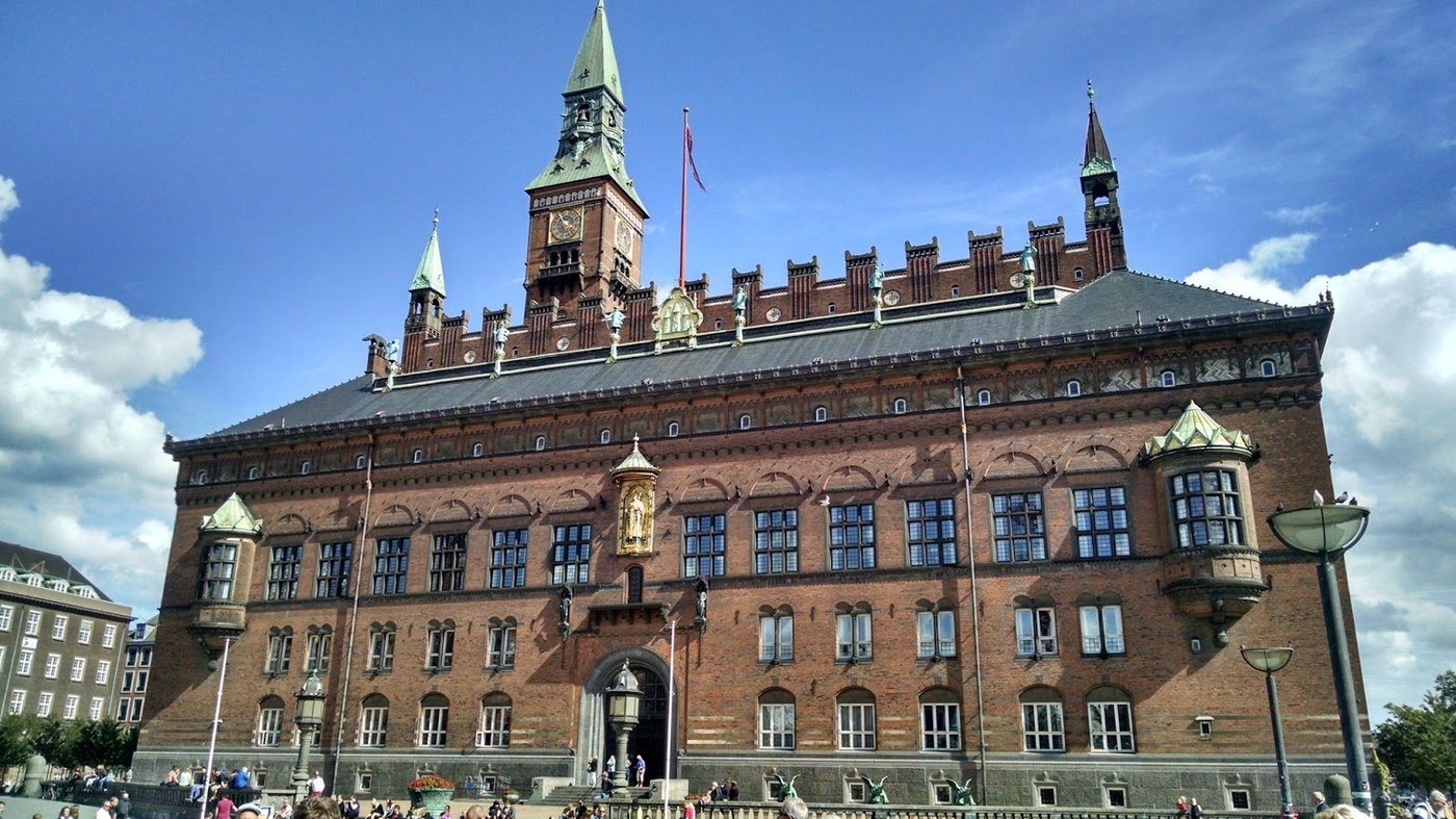 Copenhagen City Hall, looking every bit like a civic building that takes itself seriously