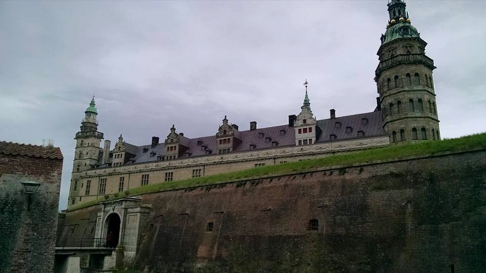 Kronborg Castle, guarding the narrow waterway between Denmark and Sweden