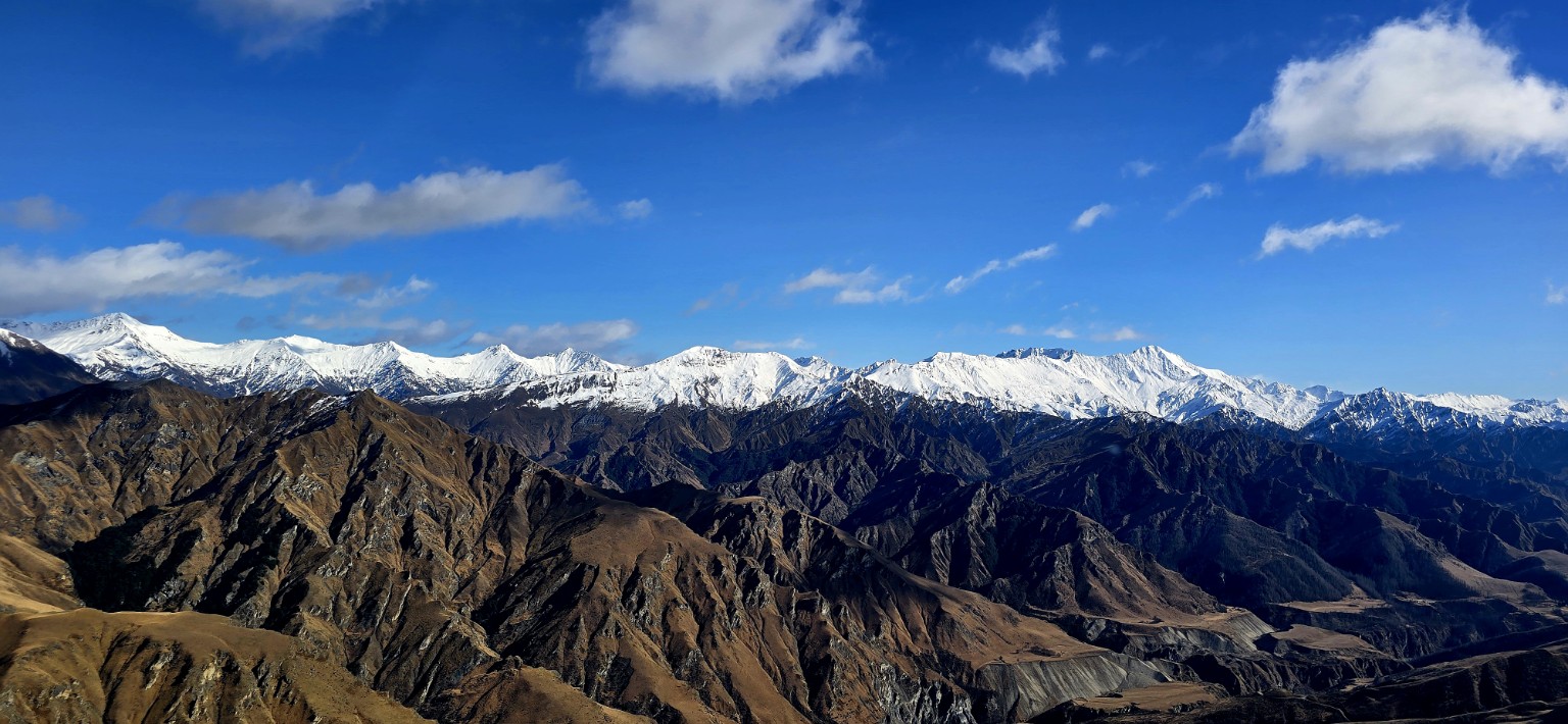 Southern Alps from a helicopter